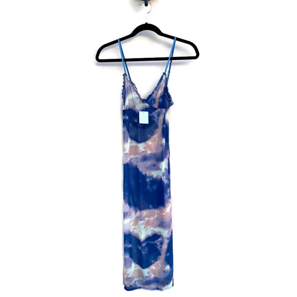 Urban Outfitters Out From Under Mesh Slip Sheer Maxi Tank Dress Small NWT
